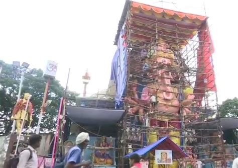 Hyderabad Tallest Idol Of Lord Ganesh Weighing 50