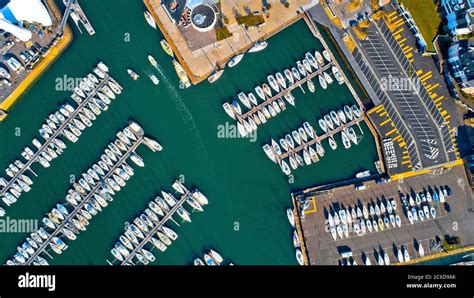 Aerial View Of Le Crouesty Harbour In Arzon Brittany North Western