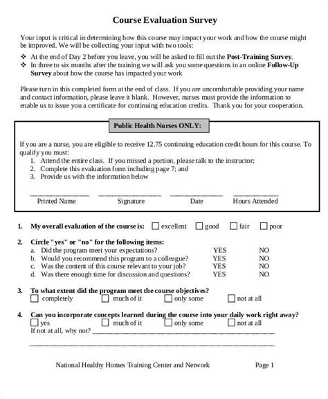 Free 60 Sample Survey Forms In Ms Word Pdf