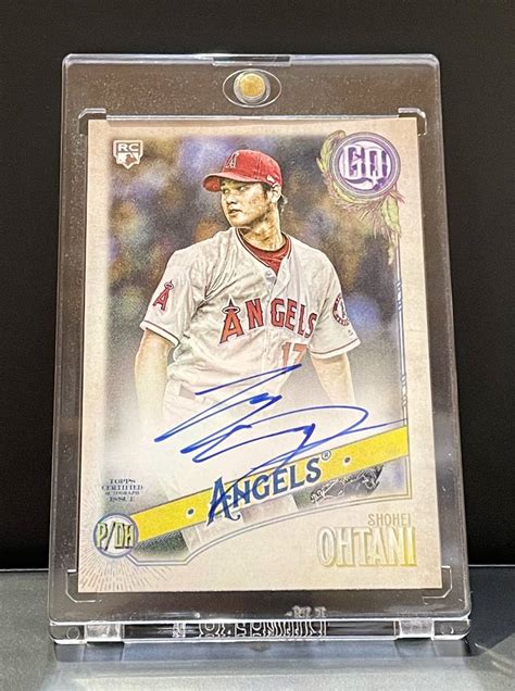 【未使用に近い】大谷翔平 2018 Topps Gypsy Queen Rookie Auto Gum Back Parallel 25枚限定