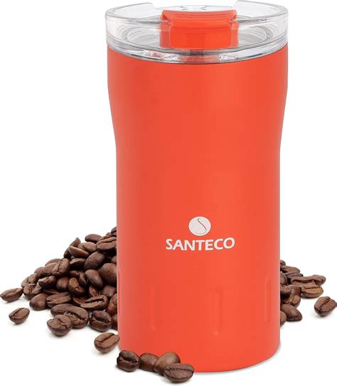 Santeco Travel Coffee Mug 12 Oz Insulated Coffee Cups With Flip Lid