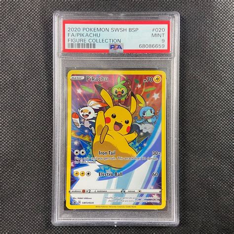 Mavin Psa Pokemon Pikachu Swsh Promo Mint Graded Full Art Holo