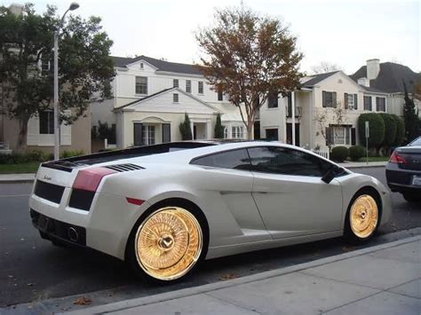 Lamborghini Gallardo with super GOLD rims | Sports cars luxury, Rims ...