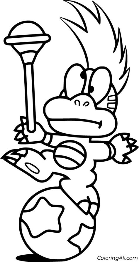 24 free printable Koopalings coloring pages, easy to print from any ...