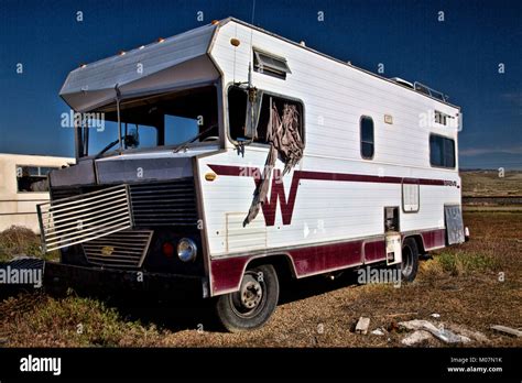Old Mobile Home Stock Photo Alamy