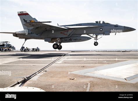 An F A 18E Super Hornet Attached To The Golden Warriors Of Strike