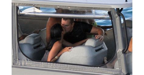 Matt And Luciana Damon Kissed During A January Vacation To St Barts