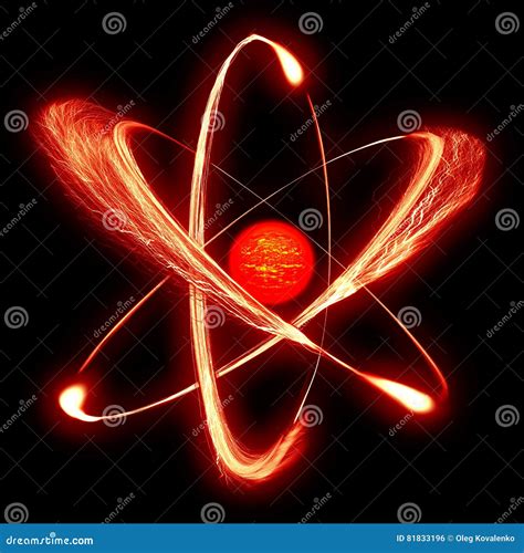 The Atom Model Stock Illustration Illustration Of Energy 81833196