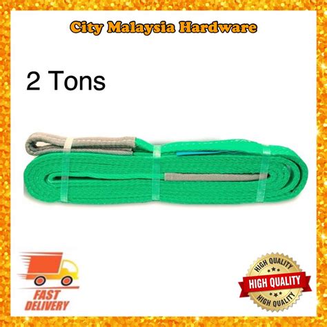 Korea Supertex Ton X Meter Webbing Lifting Sling Belt Green