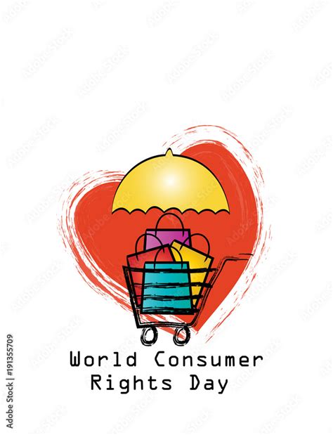 World consumer rights day concept Stock Illustration | Adobe Stock