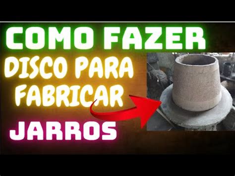 Como Fazer Disco Para Fabrica O De Jarros De Cimento Youtube