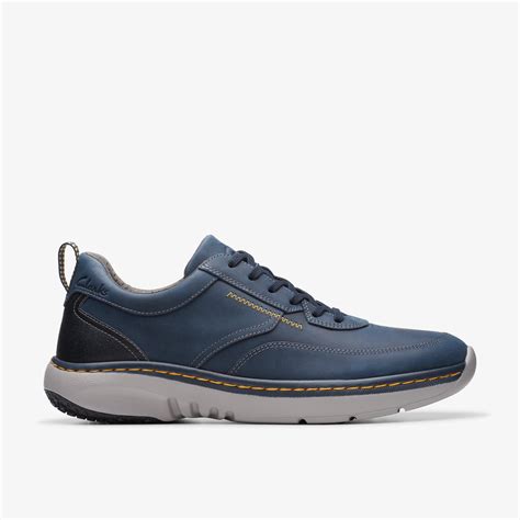 MENS Clarks Pro Lace Navy Leather Sneakers | Clarks US