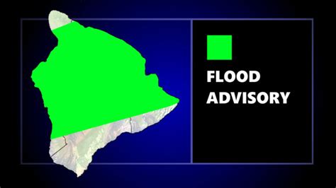 Flood Advisory Issued For Hawaiʻi Island