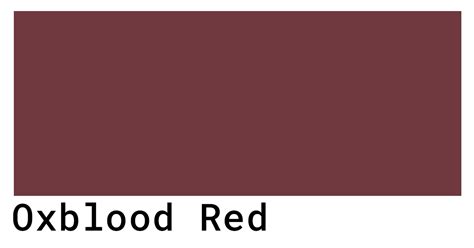 Oxblood Red Color Codes The Hex Rgb And Cmyk Values That You Need