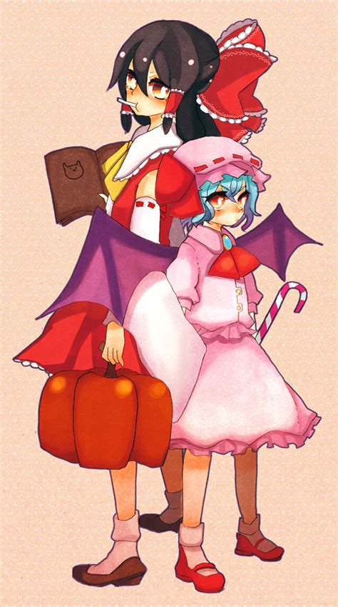 Safebooru Bat Wings Blue Hair Bow Braid Brown Hair Detached Sleeves