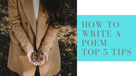 Poetry Writing Tips 5 Ways To Write A Poem Youtube