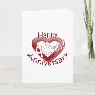 45th Anniversary Cards | Zazzle.ca