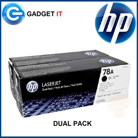 Hp 78a Dual Pack Black Original Laserjet Toner Cartridge Ce278ad Shopee Malaysia