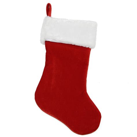 Northlight 24 Red And White Traditional Christmas Stocking With Cuff