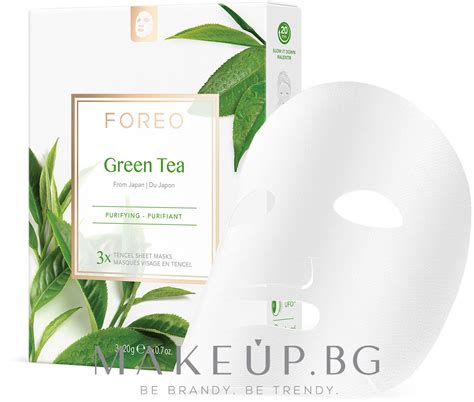 Почистваща памучна маска за комбинирана кожа - Foreo Green Tea Sheet ...