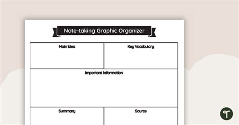 Research Graphic Organiser Teach Starter