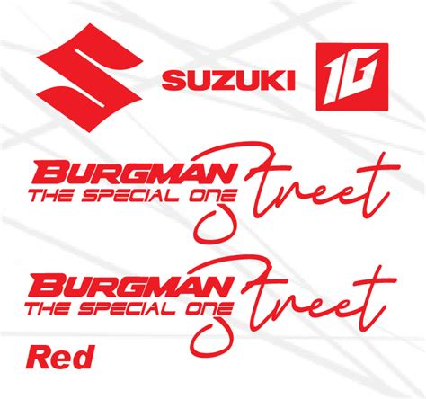 Suzuki Burgman Street Decal Sticker Sides Paired Lazada Ph