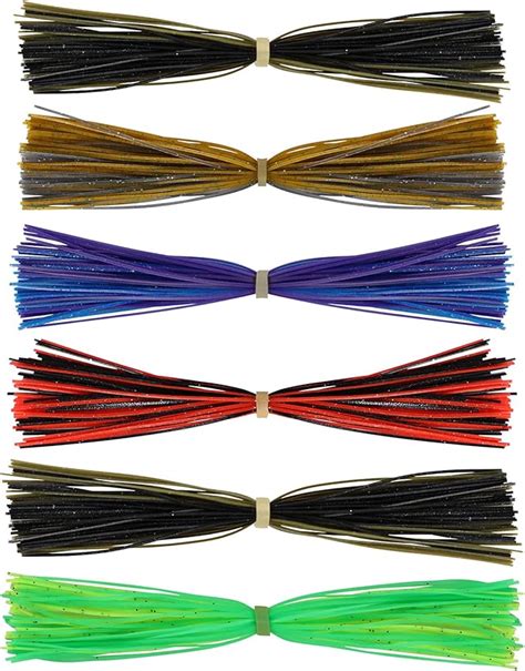 Amazon FREE FISHER Spinnerbait Skirts Silicone Jig Skirts 6