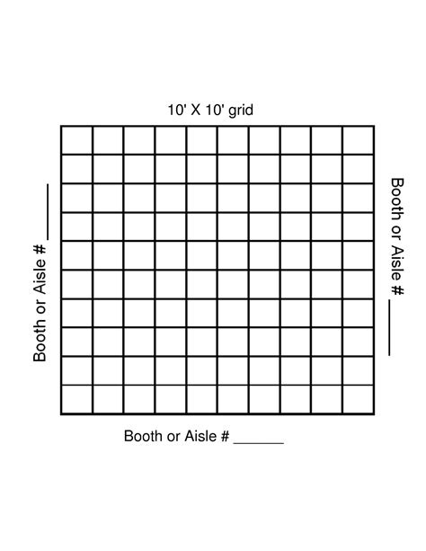 10 By 10 Grid Printable