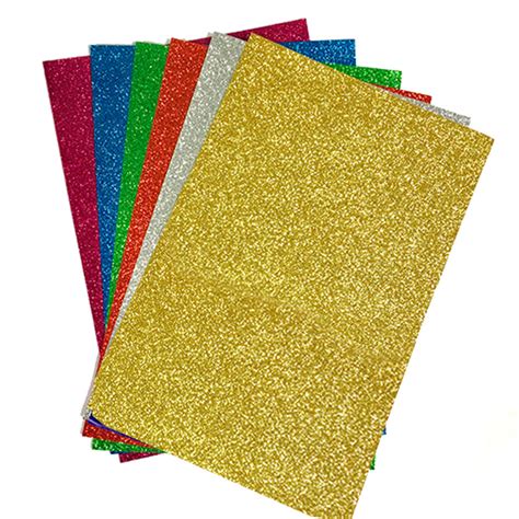 Pliegos De Goma Eva Glitter Cm X Cm Libreria Creativa