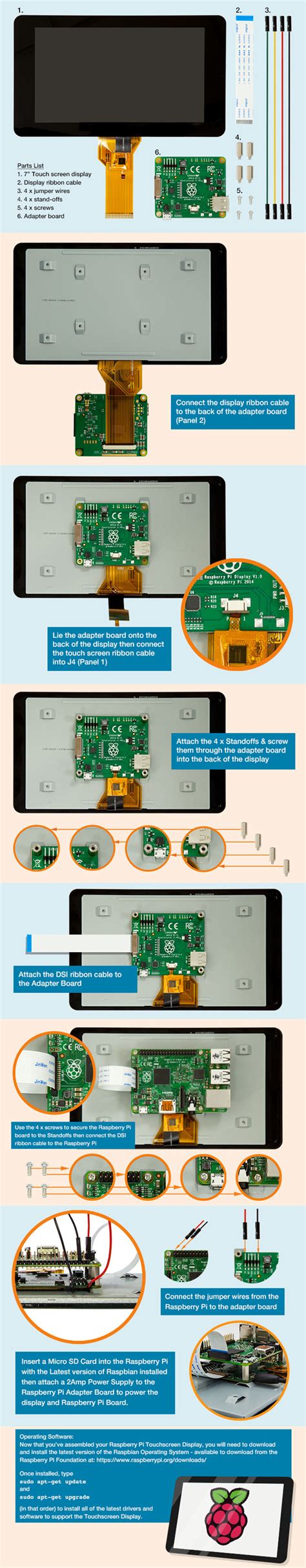 Raspberry Pi Official Touch Screen Sku Geekworm Wiki