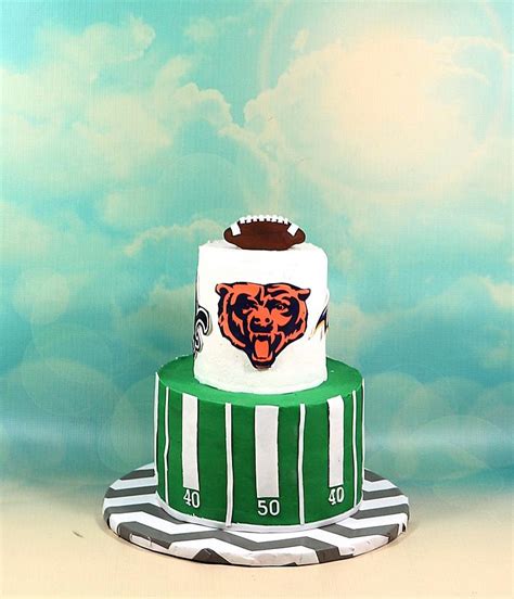 Chicago Bears Cake Decorated Cake By Soods CakesDecor