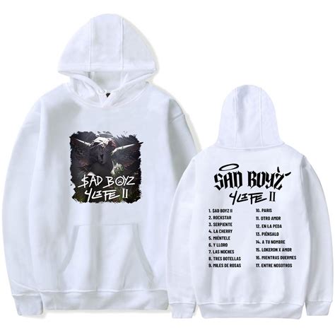 Junior H Merch Sad Boyz 4 Life II Album Hoodie Sweatshirt Autumn For ...