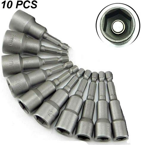 6 19mm 10 Teilig Stecknuss Bit Nuss Set Steckschlüssel Für