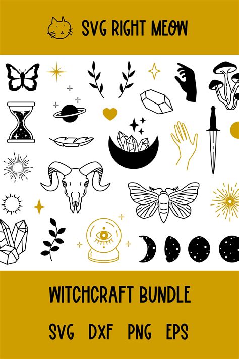 Witchcraft Svg Magic Svg Bundle Boho Design Svgs Design