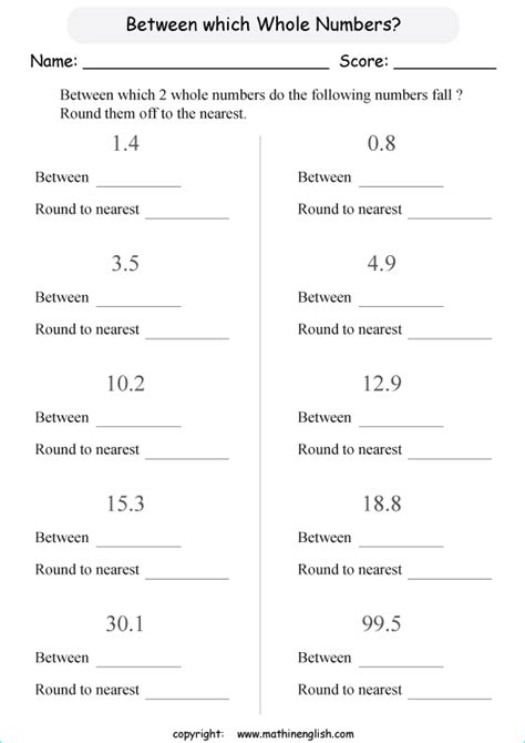 Grade 4 Place Value Rounding Worksheets Free Printable K5 Learning Grade 4 Rounding Worksheet