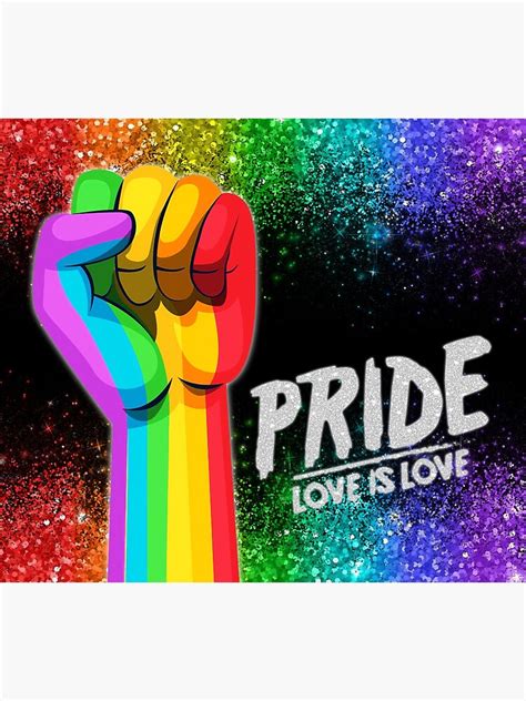 20 Oz Skinny Tumbler Faux Glitter Wrap Support Gay Lesbian Pride Tumbler Wrap LGBT Love Is