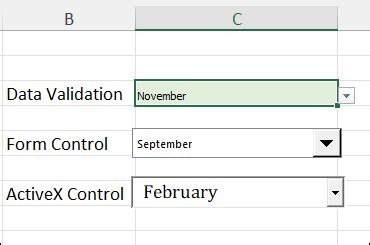 Excel Drop Down List Types For Data Entry