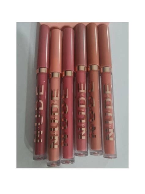 Barby Pink Set Labiales Nudes Mate Indeleble Tonos Rojos Rosas Nudes