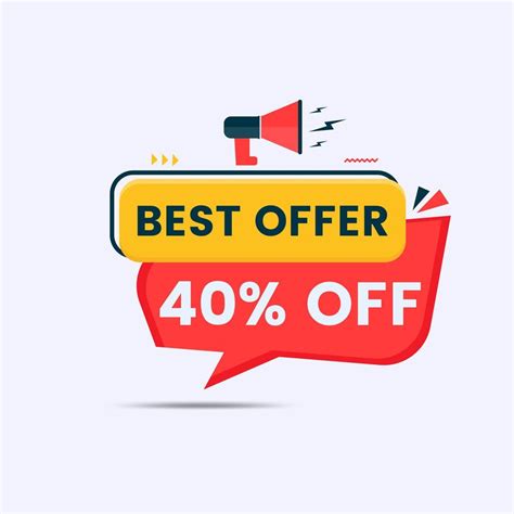 Best Offer Price Tag Up To Off Vector Art At Vecteezy