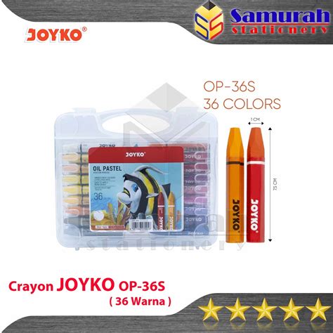 Jual Crayon Joyko OP 36s Krayon Minyak Isi 36 Warna Oil Pastel OP