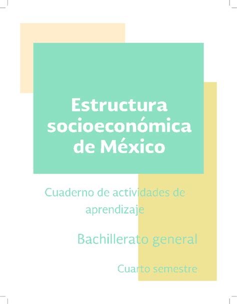 Pdf Estructura Socioeconomica De Mexico