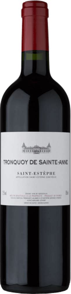 Tronquoy De Sainte Anne Saint Est Phe Aoc Ch Teau Tronquoy