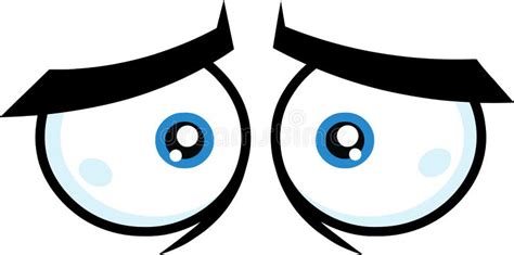 Tired Cartoon Funny Eyes stock vector. Illustration of eyes - 219746254