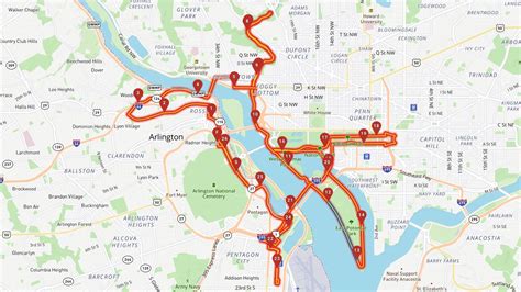 Marine Corps Marathon Guide Routes And Road Closures In Dc Arlington