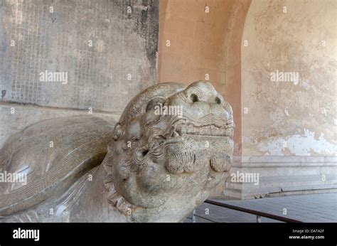 China Beijing Changling Sacred Way Stele Pavilion Aka Beilou With