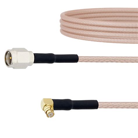 Low Loss Sma Male To Ra Push On Smp Female Cable Rg 316 Coax In 150 Cm