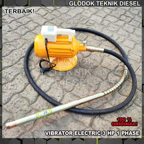 Jual Concrete Vibrator Electric 3 HP 3 Phase Tigon Model Colok ORIGINAL