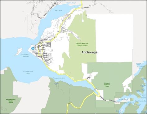 Anchorage Map [Alaska] - GIS Geography