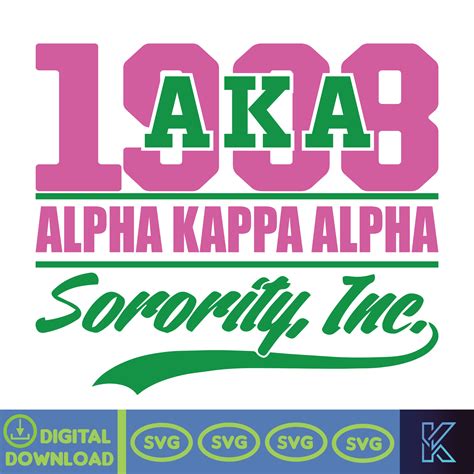 Alpha Kappa Alpha Sorority Svg Aka Svg Aka Svg 1908 Aka S Inspire