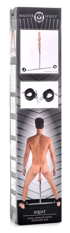 Squat Anal Impaler With Spreader Bar And Cuffs O Kinky